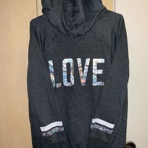 Victoria Secret Love Hoodie size L
